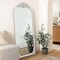 Homeroots 67" White Wood Framed Standing Mirror 565119 - alternate 5