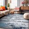 World Rug Gallery Distressed Abstract Watercolor Area Rug 12 ft x 15 ft Blue 928BLUE12X15 - alternate 1