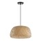 Jonathan Y Mateo 18" 1-Light Farmhouse Coastal Bamboo 180" Cord Plug-In or Hardwired LED Pendant, Brown JYL1403A - alternate 8