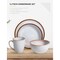 Table 12 Maldan Stoneware 16-Piece Dinnerware Set, Service for 4, Coupe Shaped Dinnerware TD16YN - alternate 5