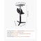 Vevor Bench Grinder Stand Bench Grinder Floor Pedestal 5-Level Height Adjustable GS-E - alternate 4