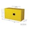 Eagle Mfg 15 gal, 1 Shelves, 18-Gauge Steel, 43 in W x 24 in H x Red ADD14XBEI - alternate 2