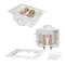 Everflow Washing Machine Outlet Box, Dual Drain, Assmbld W/ 1/2'' PEX B Valves & Hammer Arrestors, White ABS SB200-PH - alternate 3