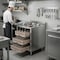 Amgood 22-1/2 in. x 24 in. x 30 in Stainless Steel Glass Rack Storage Cabinet With Rack Slides AMG GRSC-2224-Z - alternate 3