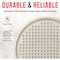 Bakken- Swiss BAKKEN Pizza Pan, Round Perforated, Nonstick Marble Coating, Dishwasher Safe, White BAKPIZWHT56 - alternate 4