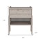Homeroots 22" Light Gray Wood One Drawer Nightstand 534888 - alternate 4