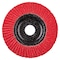 Pferd 5'' x 5/8-11 Thd. POLIFAN Flap Disc - CO-FREEZE SG INOX, Ceramic oxide, 36 Grit, Flat 61085 - alternate 2