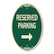 Signmission Reserved Parking 2, 12 Inch X 18 Inch Designer, Heavy Gauge Aluminum A-OV-G-1218-9765 - alternate 1