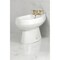 Kingston Brass Three-Handle Bidet Faucet with Knurled Handle and Brass Pop-Up, Brushed Brass KB6327KNL - alternate 3