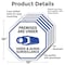 Signmission Premises Are Under Video & Audio Su, 10 inch X 10 inch, Aluminum Metal Signs, 5PK OC-A-5Pack-10-20 - alternate 5