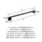 Amerock Blackrock Matte Black Contemporary 24 in 610 mm Towel Bar BH36004MB - alternate 3