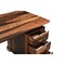 Homeroots 68" Dark Brown Solid Wood Writing Desk and Bookshelf Set With Four Drawers 634355 - alternate 6