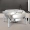 Megachef 6.3 Quart Stainless Steel Rectangle Professional Chafing Dish/Buffet Server Serving Dish MG-430702 - alternate 4