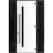 Vdomdoors Front Exterior Prehung Steel Door Ronex0144 Grey 96 2 Sidelight Exterior Windows Sidelites Entry RONEX0144EXD-GRE-W14+36+14xH96-LH-I - alternate 1