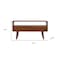 Homeroots 35in Chestnut Solid Wood Enclosed and Open Storage TV Stand 719177 - alternate 7