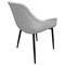 Leisuremod Markley Modern Leather Dining Arm Chair With Metal Legs, Light Grey, 2PK EC26LGR2 - alternate 6