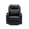 Homeroots 33" Black Power Heated Massage Lift Assist Recliner 520899 - alternate 1