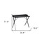 Homeroots 39" Black Wood and Metal X-Shape Computer Desk 568033 - alternate 4