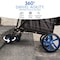 Serenelife Small Compact Folding Shopping Cart with Removable Waterproof Liner SLSPCART55 - alternate 3