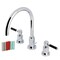 Kingston Brass Widespread Bathroom Faucet with Brass Pop-Up, Polished Chrome KS8921DKL - alternate 1