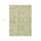 Homeroots 10' X 14' Artichoke Green Oriental Washable Non Skid Indoor Outdoor Area Rug 563744 - alternate 4
