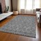 Homeroots 10' X 14' Gray Silver And Charcoal Floral Washable Indoor Outdoor Area Rug 582277 - alternate 5