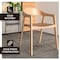 Leisuremod Rivo Collection Elegant Dining Chair in Natural Wood RC20NW - alternate 4