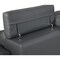 Homeroots 87" Dark Gray Italian Leather Solid Wood Sofa 720453 - alternate 5