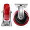 Hyw Products Heavy Duty Caster 6in x 2in Polyurethane on Plastic Wheel Stainless Steel - Rigid 40-60R-A1-PU(STS) - alternate 2