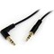 Startech.Com 1 ft Slim 3.5mm to Right Angle Stereo Audio Cable - M/M MU1MMSRA - alternate 1