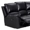 Homeroots Black Polyester Blend Power Reclining U Shaped Three Piece Corner Sectional 366243 - alternate 4
