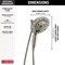 Delta Universal Showering Components H2Okinetic In2ition 5-Setting Two-In-One Shower 58480-SS-PR25-PK - alternate 6