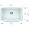 Blanco Valea 27 Single Bowl, White 442551 - alternate 3