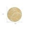Homeroots 8' Gold And Ivory Round Abstract Washable Indoor Outdoor Area Rug 597477 - alternate 4