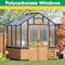 Miracle-Gro 6 x 7 x 8.5 ft Brown Wood Greenhouse 70750 - alternate 11
