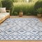 Jonathan Y Boho Moroccan Ivory/Navy 5 ft. x 8 ft. Indoor/Outdoor Area Rug SMB123B-5 - alternate 1