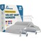 Lifemaster Velvet Skirt Hangers, Adjustable Clips, 360 Deg Swivel Hook, Non-Slip, Holds 10 lbs, White, 50PK LMVSH50WH - alternate 1