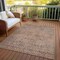 Homeroots 5' X 8' Brown Geometric Washable Indoor Outdoor Area Rug 607483 - alternate 6