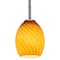 Access Lighting Brandy FireBird, Pendant, Brushed Steel Finish, Amber Firebird Glass 28023-1R-BS/AMBFB - alternate 3