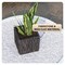 Leisuremod Verdura Square Fiberstone & MgO Clay Planter with Cover, Weatherproof, No Assembly VP22DBL - alternate 6