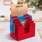 Acrimet 5 Section Incline File Sorter Desk Organizer Rack for Office Desktop Plastic Solid Red 225.9 - alternate 6