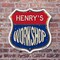 Signmission Henry's Workshop, 6 Inch X 6 Inch, Plastic Sign SHI-P-6-489-HENRY - alternate 3