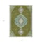 Homeroots 3' X 5' Olive Green Pink And Ivory Oriental Washable Indoor Outdoor Area Rug 598430 - alternate 4