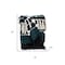 Homeroots 52" X 67" Blue Quilted Wool Abstract Throw Blanket 476221 - alternate 4
