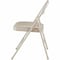 Lorell Steel Folding Chairs, Vyl Beige Seat, PK4 LLR62501 - alternate 2