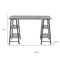 Homeroots 47" Gray and Black Wood and Metal Sled Computer Desk 489847 - alternate 3