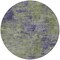 Homeroots 8' Olive Green And Dark Purple Round Abstract Washable Indoor Outdoor Area Rug 609363 - alternate 3