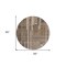 Homeroots 8' Brown And Beige Round Striped Washable Indoor Outdoor Area Rug 602763 - alternate 4