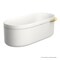 Axor Suite Tubs Round with Pop-Up Drain, 74 1/8" in Polished Gold Optic 42005990 - alternate 1