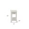 Homeroots 23" White Solid and Manufactured Wood End Table With Drawer And Shelf 286317 - alternate 4